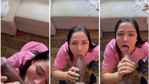 Vídeo de sexo oral com boquete guloso em 23 cm de pau grosso