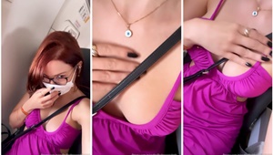 Vazou vídeo da professora tocando o xibiu dentro do avião